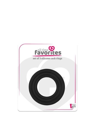 ALL TIME FAVORITES 3 SILICONE COCKRINGS