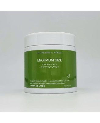 MAXIMUM SIZE - 60 Capsules
