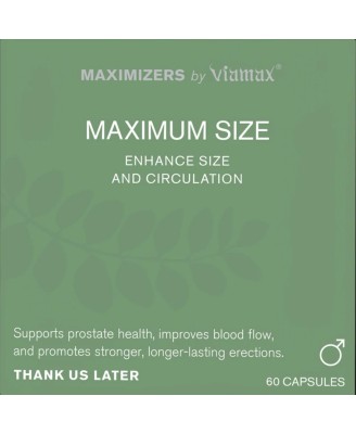 MAXIMUM SIZE - 60 Capsules