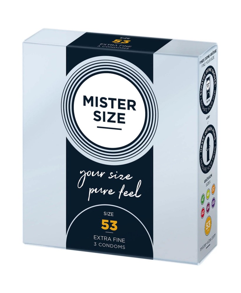 MISTER SIZE 53mm Condoms 3pcs