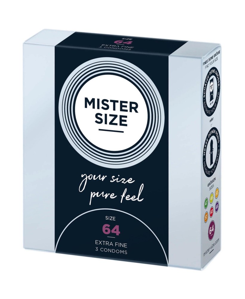 MISTER SIZE 64mm Condoms 3pcs