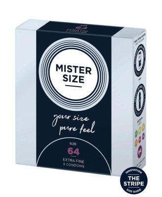 MISTER SIZE 64mm Condoms 3pcs