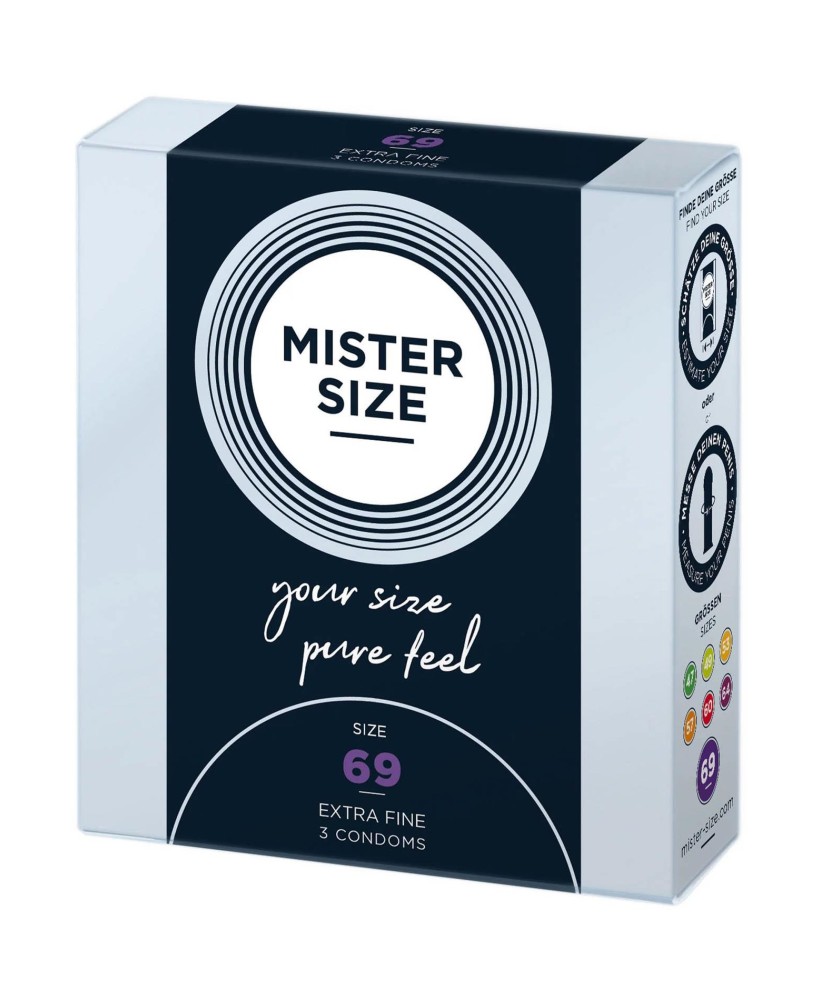 MISTER SIZE 69mm Condoms 3pcs