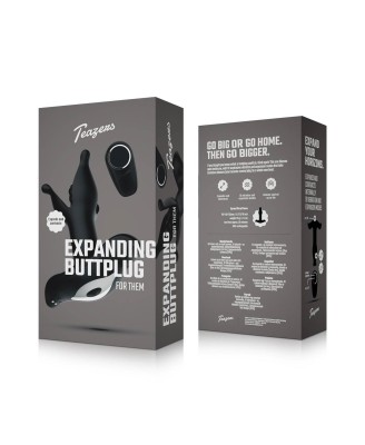 Teazers - Anal Expanding Butt Plug - Black