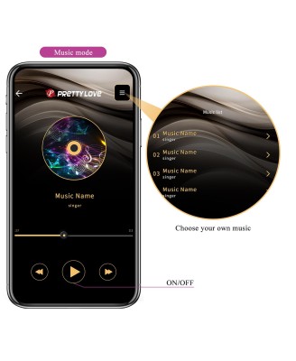 PRETTY LOVE - Klay, 10 vibration functions 10 thrusting settings Mobile APP remote control