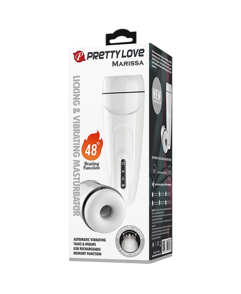 PRETTY LOVE - MARISSA, 12 vibration functions Heating temperature up to 48? Sex talk Memory function 7 licking modes