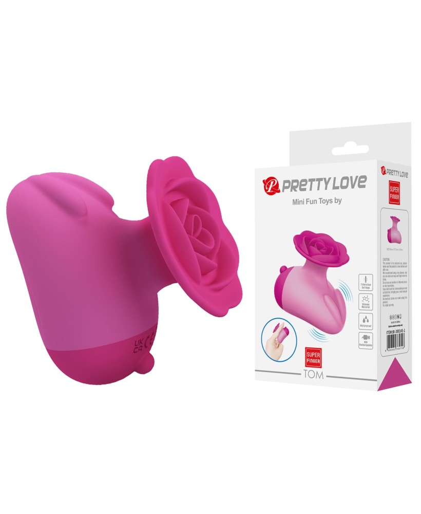 Pretty Love Tom – Vibrating Finger Stimulator Pink
