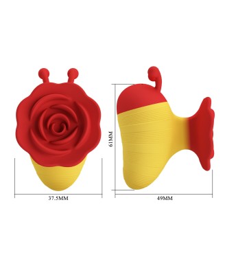 Pretty Love Bumble Bee – Vibrating Finger Stimulator Yellow/Red