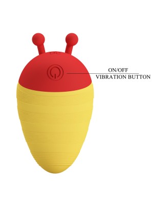 Pretty Love Bumble Bee – Vibrating Finger Stimulator Yellow/Red
