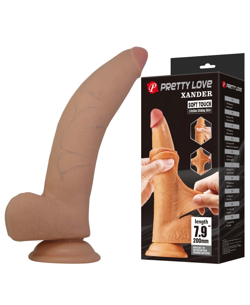 Pretty Love Xander – Realistic Soft Touch Dildo 20 cm