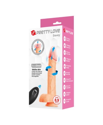 Pretty Love Davey – Rotating Thrusting Dildo 22.5 cm