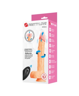 Pretty Love Miles – Rotating Thrusting Realistic Dildo 23.5 cm
