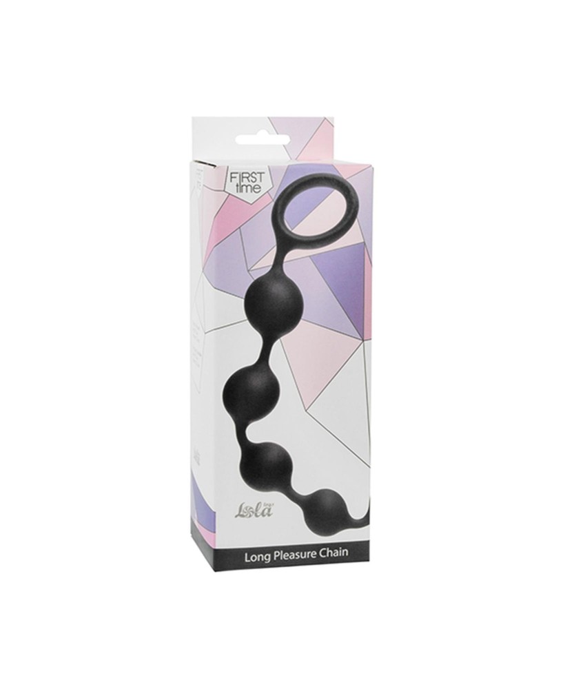 Plug/kulki-Anal Beads Long Pleasure Chain Black