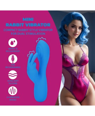 Mini Rabbit Vibrator - Azure Desire