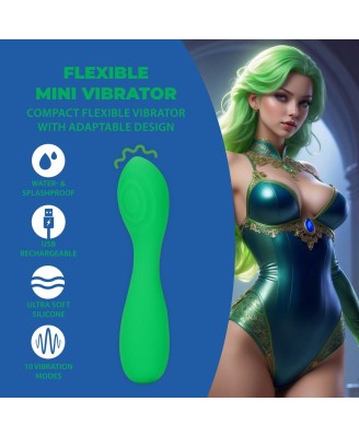 Mini Flexible Vibrator - Green Bliss