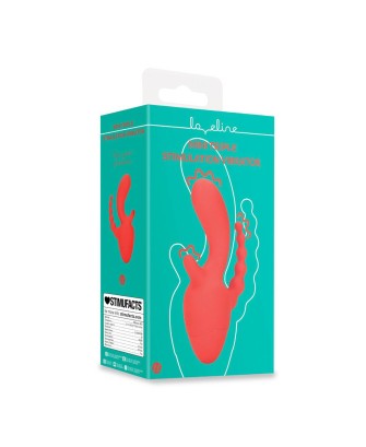 Mini Triple Stimulation Vibrator - Scarlet Kiss