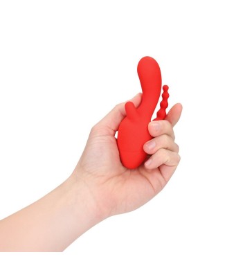 Mini Triple Stimulation Vibrator - Scarlet Kiss