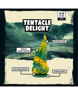 Mythical Mates - Tentacle Delight Green Yellow - 20 cm