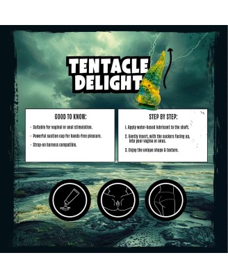 Mythical Mates - Tentacle Delight Green Yellow - 20 cm