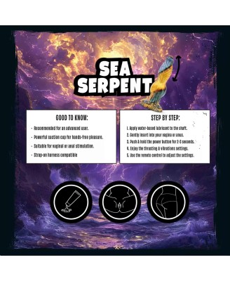 Mythical Mates - Sea Serpent Thrusting Dildo - 26 cm