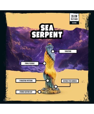 Mythical Mates - Sea Serpent Thrusting Dildo - 26 cm