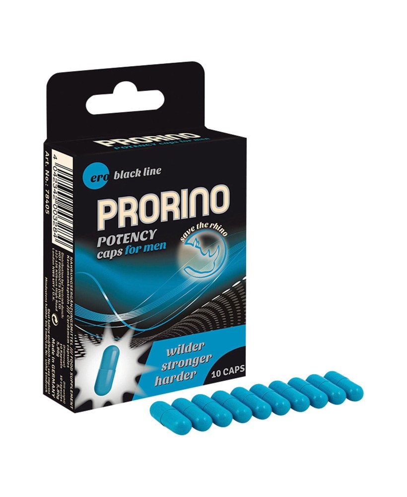 Supl.diety-PRORINO Men- 10pcs black line Potency Caps