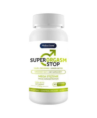 Suplement Diety - Super Orgasm Stop  - 60 caps - Opóźnienie Wytrysku