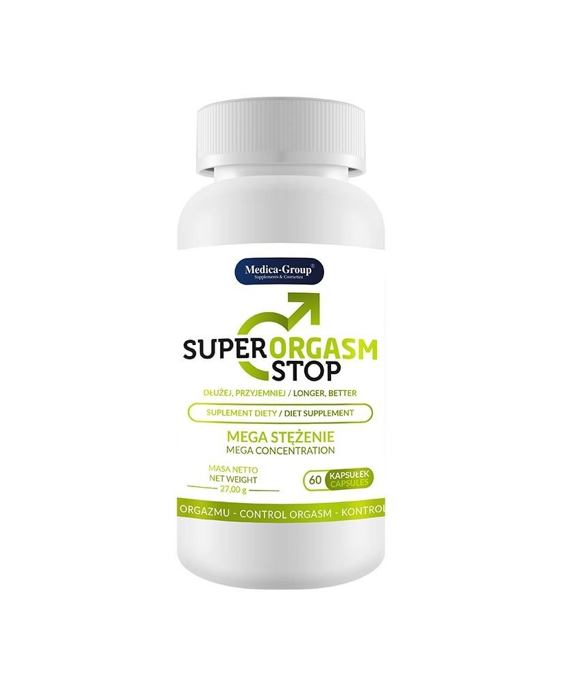 Suplement Diety - Super Orgasm Stop  - 60 caps - Opóźnienie Wytrysku