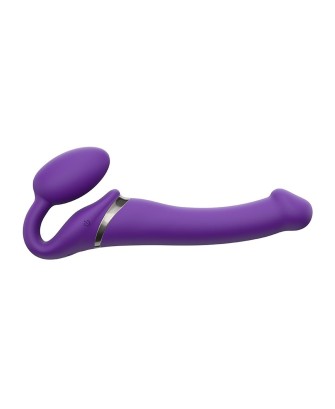 VIBRATING STRAP-ON - M - PURPLE