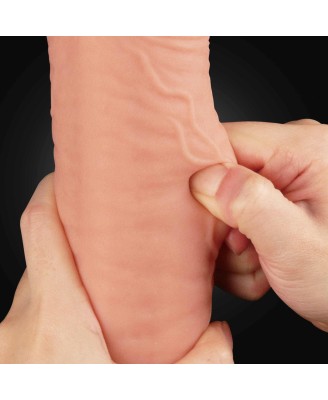 12" Dual Layered Platinum Silicone Cock - Silikonowe Dildo