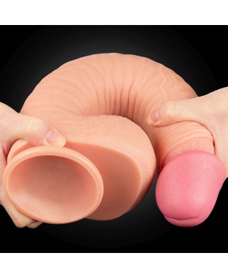 12" Dual Layered Platinum Silicone Cock - Silikonowe Dildo