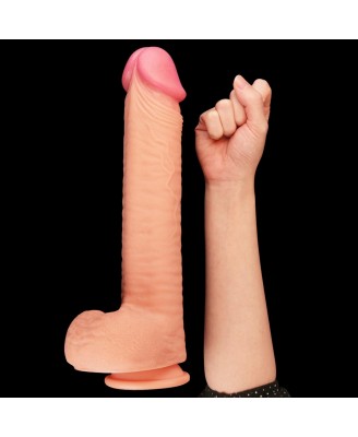 12" Dual Layered Platinum Silicone Cock - Silikonowe Dildo
