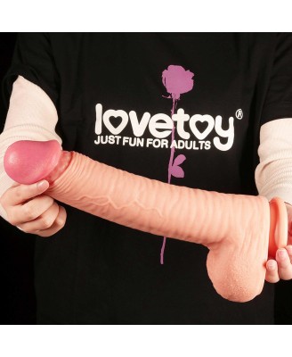 12" Dual Layered Platinum Silicone Cock - Silikonowe Dildo