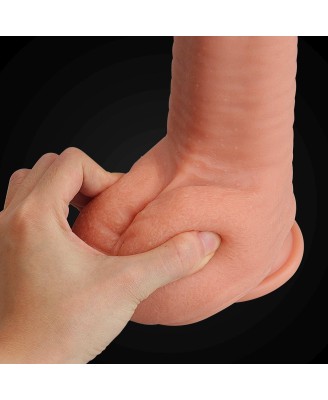12" Dual Layered Platinum Silicone Cock - Silikonowe Dildo
