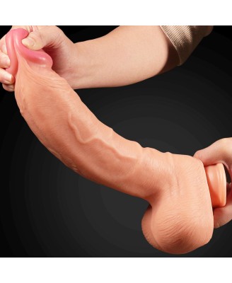 12" Dual Layered Platinum - Silikonowe Dildo