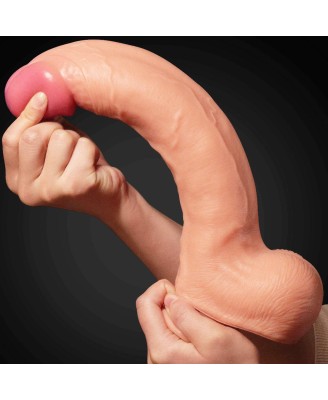 12" Dual Layered Platinum - Silikonowe Dildo