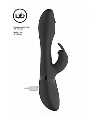 Wibrator Mira - Spinning G-spot Rabbit - Black