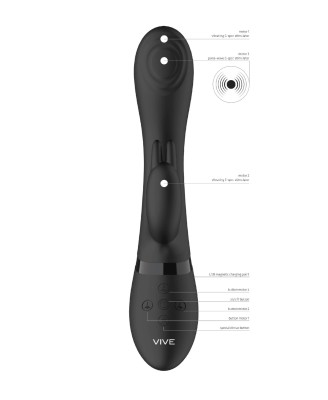 Cato - Pulse G-spot Rabbit - Black