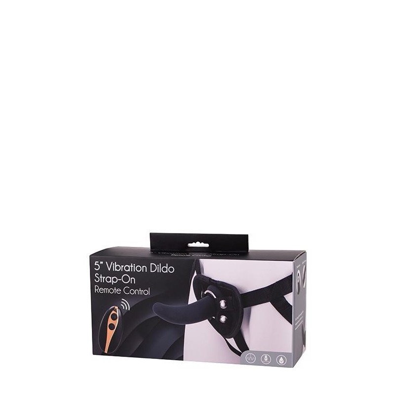 5INCH VIBRATION DILDO STRAP-ON BLACK