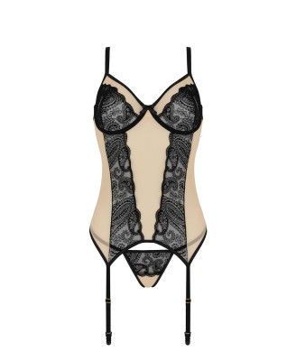 Bielizna-DAISY CORSET beige XXL/XXXL