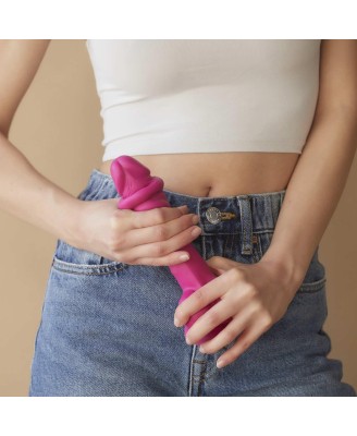 SLIDING SKIN REALISTIC DILDO FUSHIA M