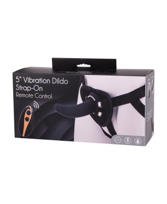 Vibration Dildo Strap-On 5inch Black
