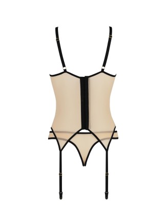 Bielizna-DENERYS CORSET beige S/M