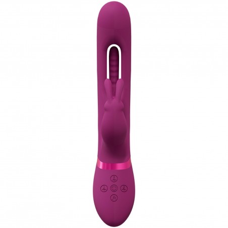 Mika - Triple Rabbit with G-Spot Flapping - Pink