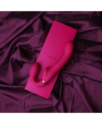 Ai - Dual Vibrating & Air Wave Tickler - Wibrujący Strapon bez Uprzęży