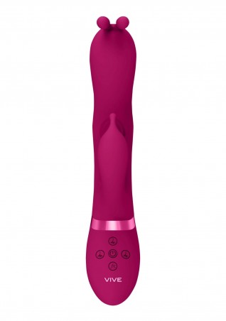 Gada - Vibrating Bunny Ear G-Spot Rabbit with Pulse Wave Shaft