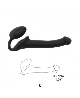 SEMI-REALISTIC BENDABLE STRAP-ON BLACK - S