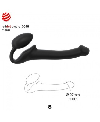 SEMI-REALISTIC BENDABLE STRAP-ON BLACK - S