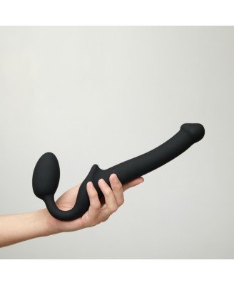 SEMI-REALISTIC BENDABLE STRAP-ON BLACK - S