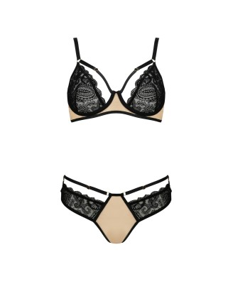 Bielizna-DAISY SET beige XXL/XXXL